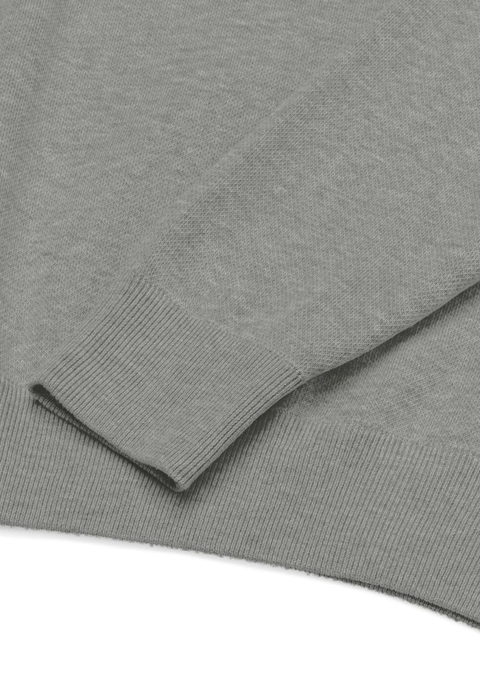Unisex Relaxed Fit Knitted Crew Neck Sweater main 5