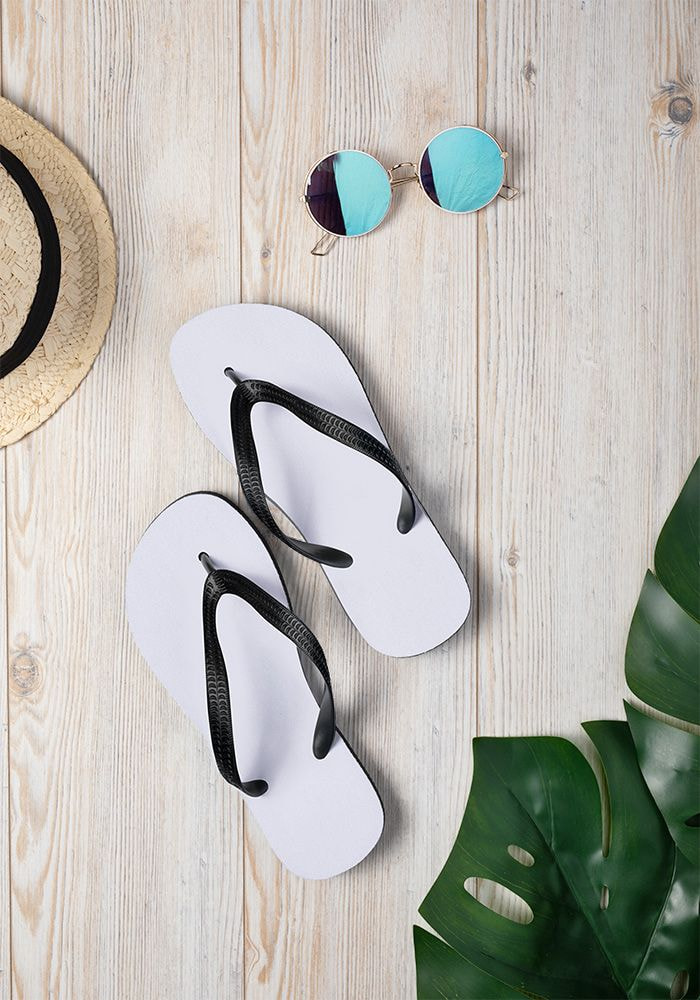 White Flip Flops