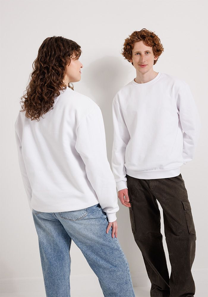 All-Over Print Oversized Cotton Sweatshirt main 2