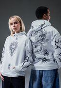All-Over Print Unisex Cotton Hoodie thumbnail 1