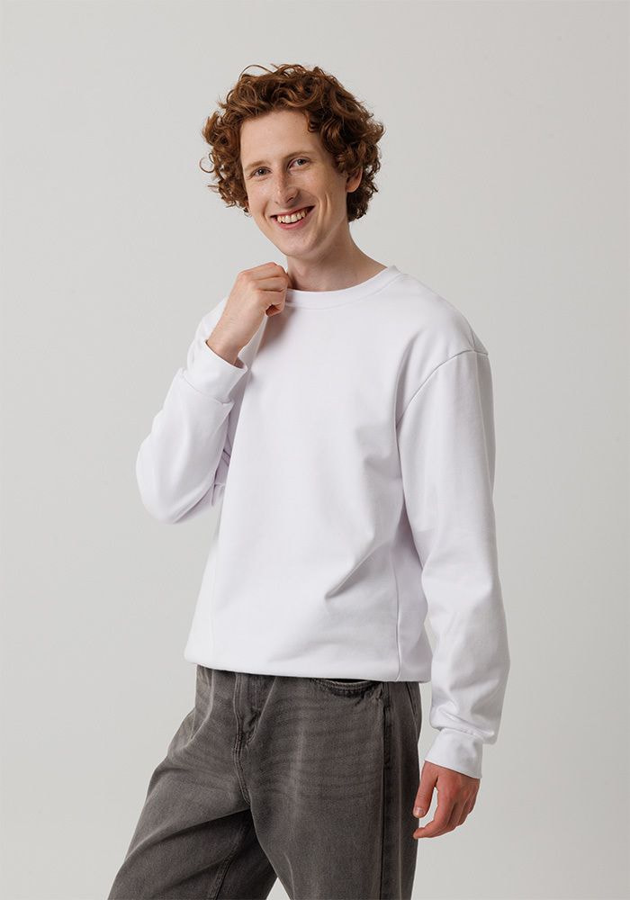 All-Over Print Oversized Cotton Sweatshirt main 3