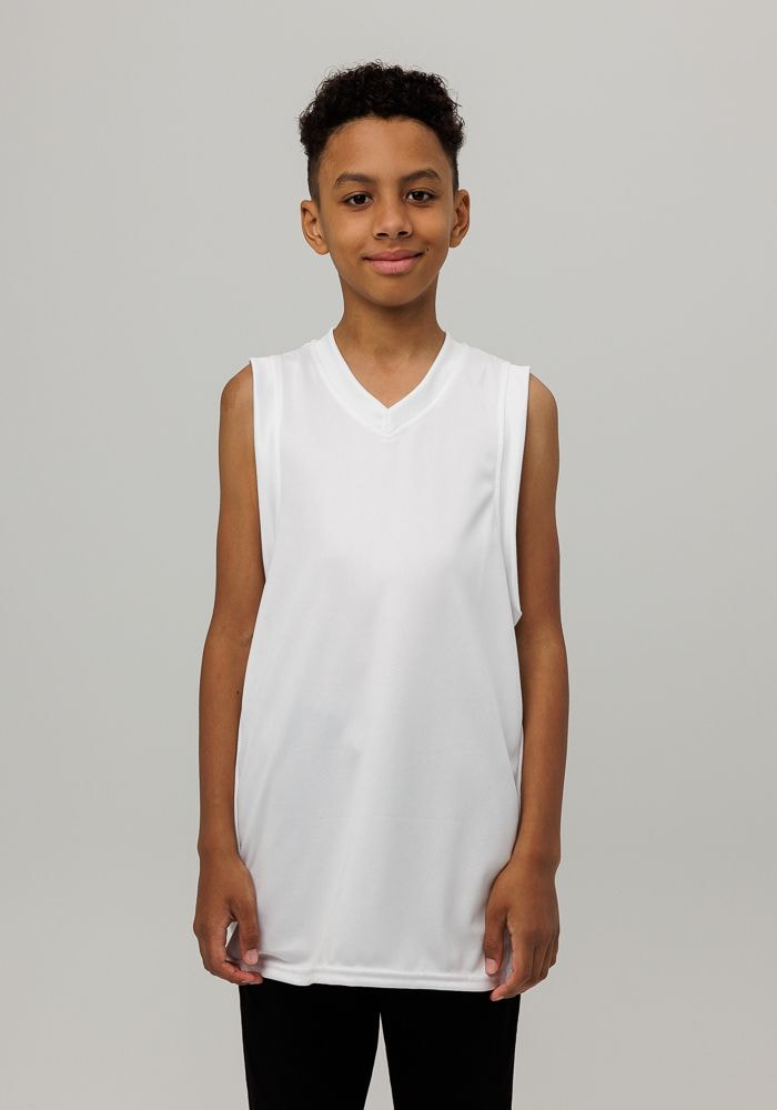 All-Over Print Youth Recycled Basketball Jersey main 3