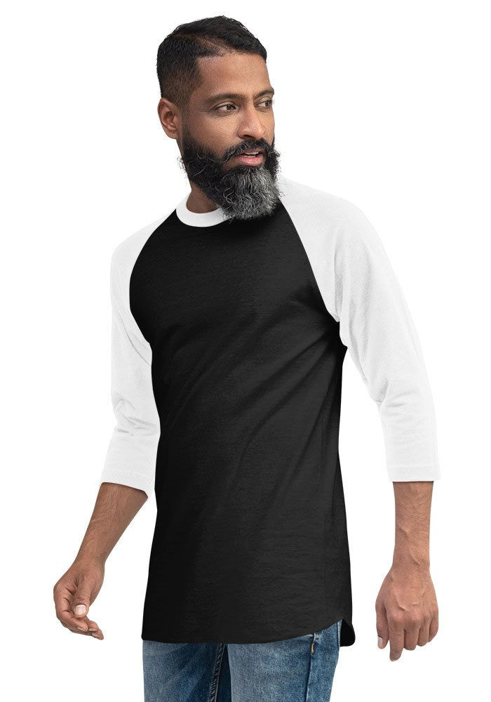 Raglan shirts with printed 2024 sleeves