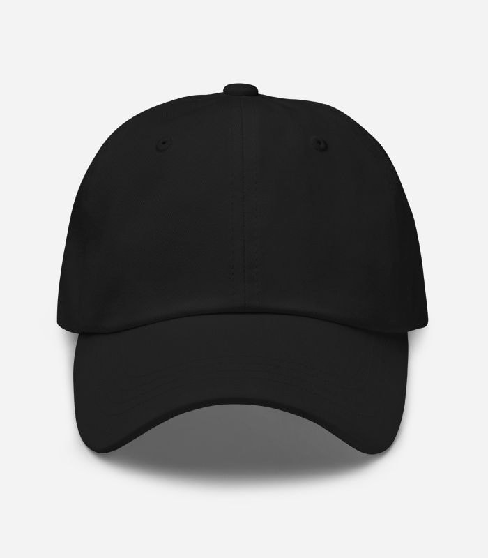 Blank black hot sale dad hat