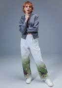 All-Over Print Unisex Cotton Wide-Leg Pants thumbnail 1