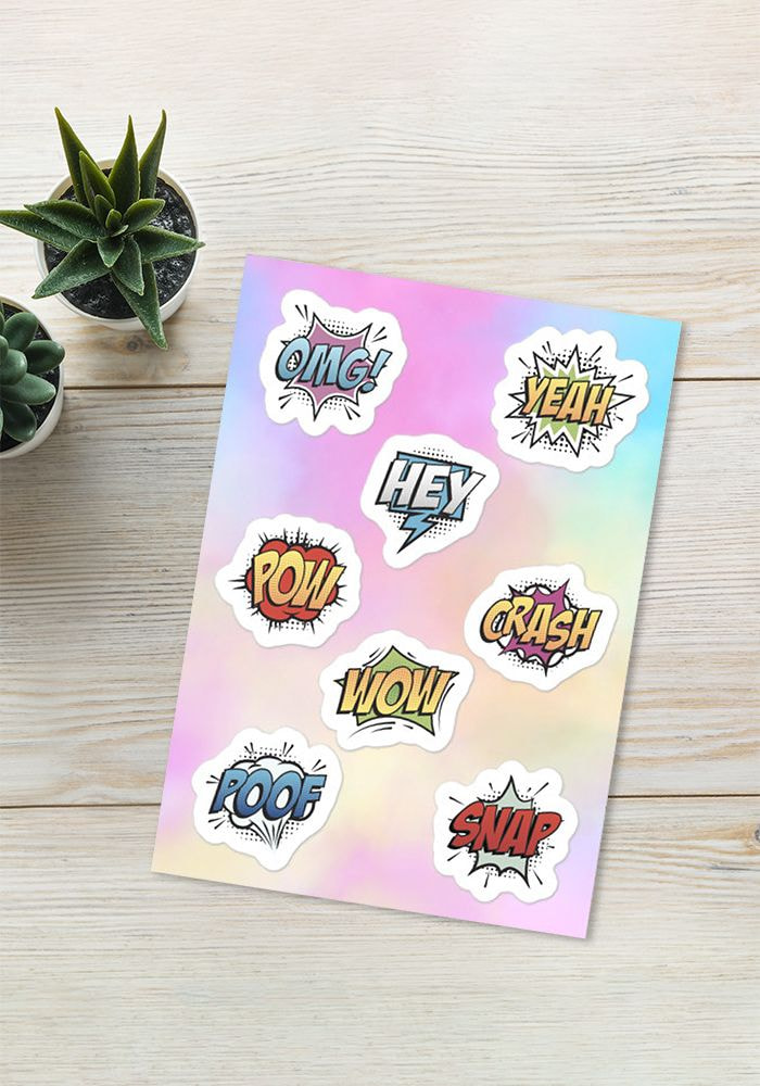 Kiss cut deals stickers