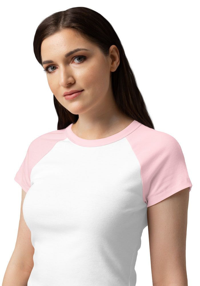 Women's Micro Rib Raglan Baby Tee | Bella + Canvas 1201 main 4