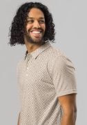 Men's All-Over Print Slim Fit Polo Shirt thumbnail 1