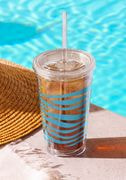 Double Wall Clear Plastic Tumbler (16 oz) thumbnail 2