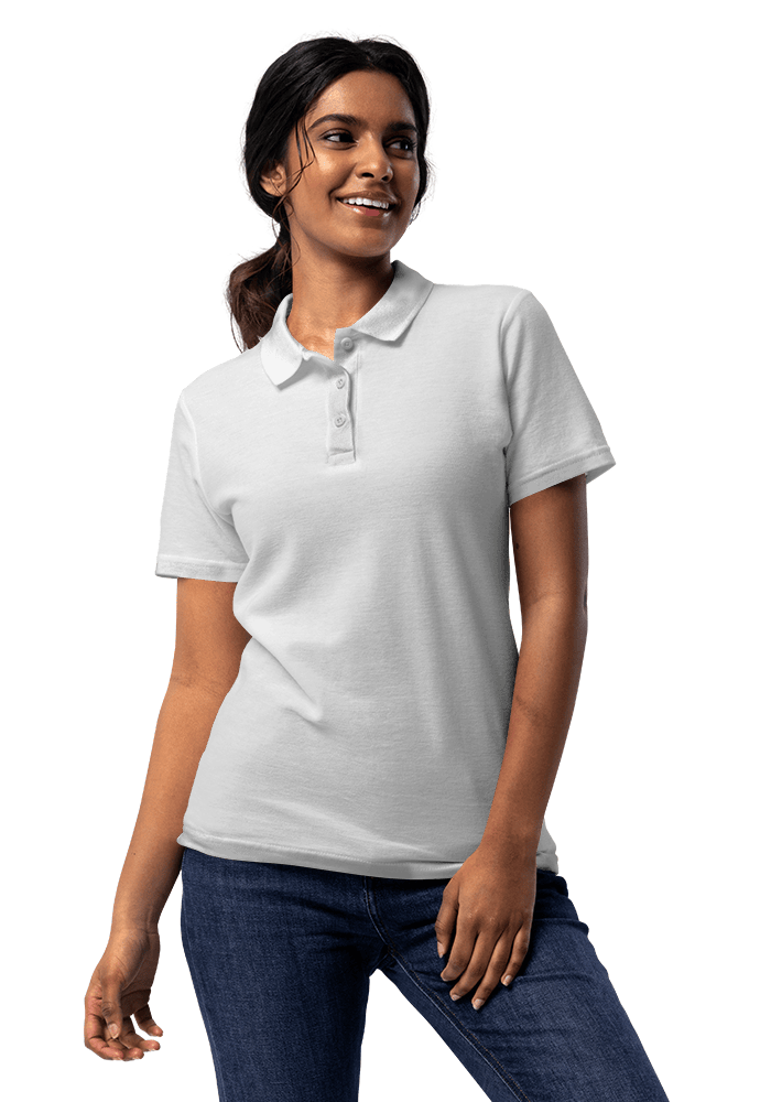 Women's pique hot sale polo shirts