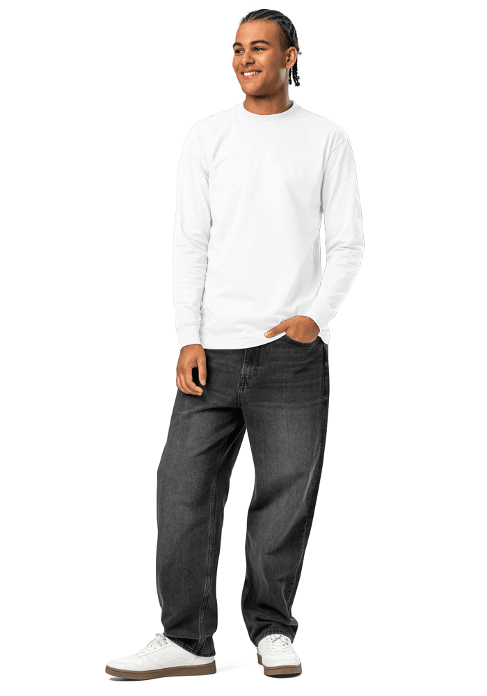 Men's Heavyweight Long Sleeve T-Shirt | Cotton Heritage MC1186 main 2