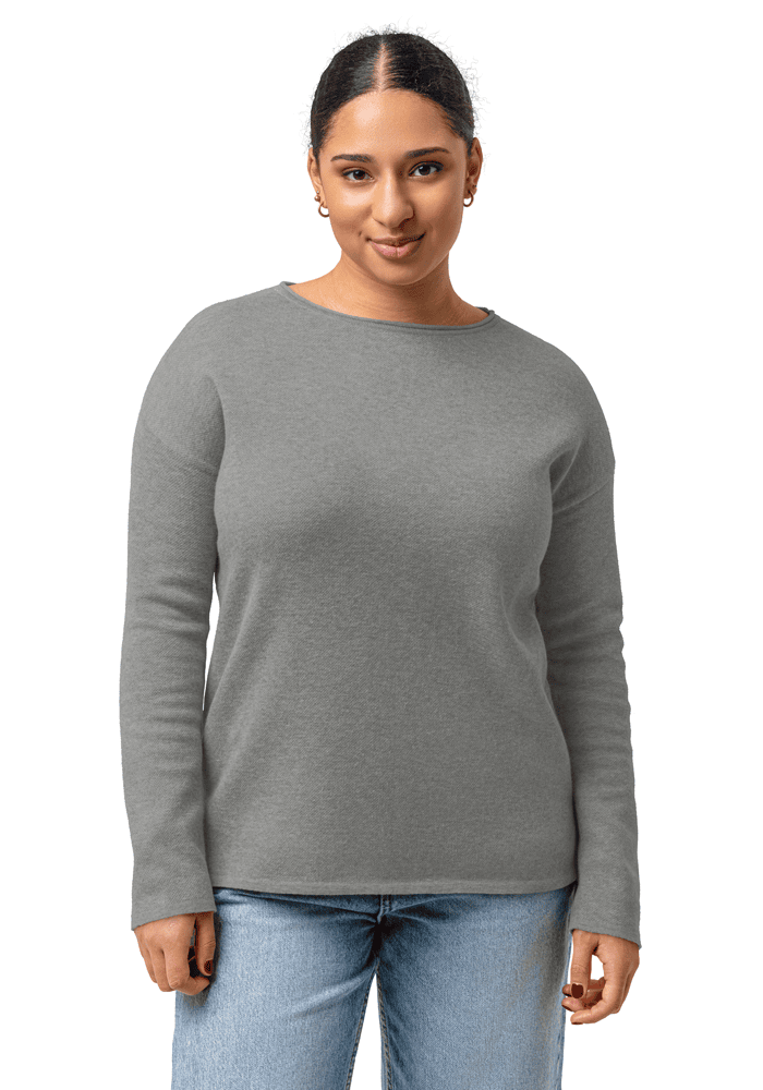 Women's Straight Bottom Knitted Sweater main 2