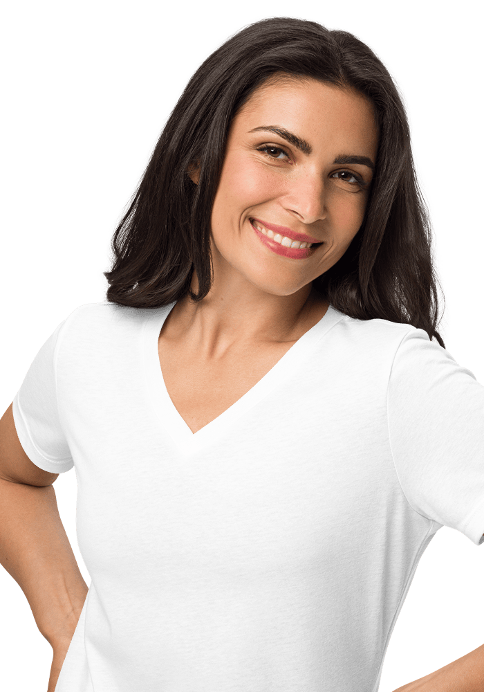 tシャツ 「BELLA＋CANVAS」ラグランスリーブ Tシャツ レディース レディースリラックスVネックTシャツ - Bella Canvas 6405CVC