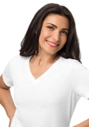 Women's Relaxed V-Neck T-Shirt | Bella Canvas 6405CVC thumbnail 4