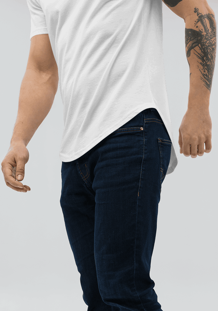 Curved Hem Tee - Bella + Canvas 3003 | Printful