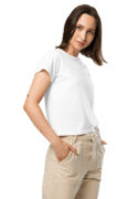 Women's High-Waisted Tee | Cotton Heritage OW1086 thumbnail 2