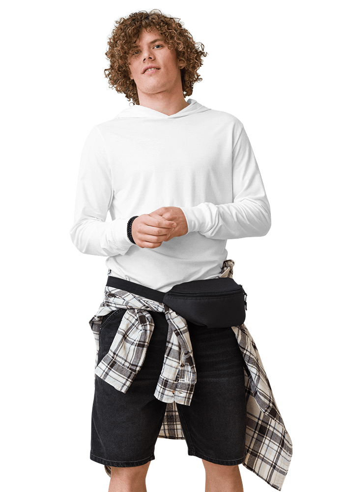 Unisex Hooded Long Sleeve Tee | Bella Canvas 3512 main 3