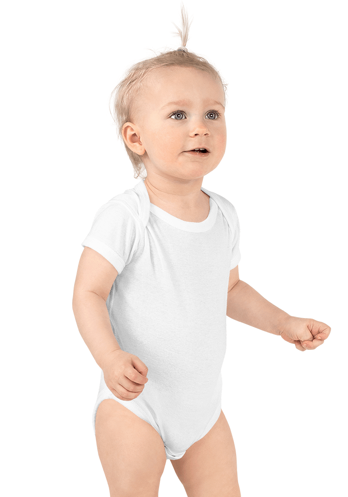 Baby Short Sleeve Bodysuit | Rabbit Skins 4400 main 2