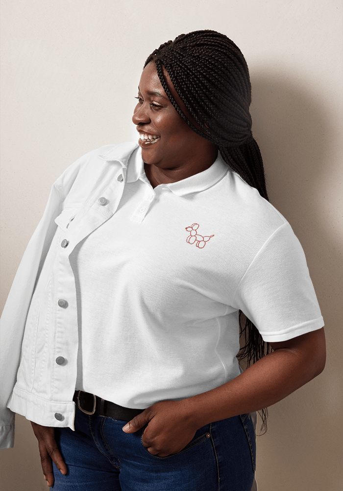 Women's plus store size polo shirts