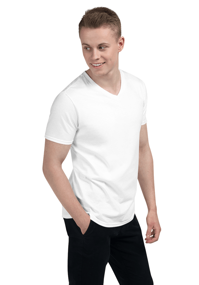 camisetas cuello pico hombre