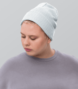 Ribbed Knit Beanie | Atlantis thumbnail 1