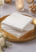 White Coined Napkins thumbnail 3