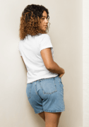 Women's High-Waisted Tee | Cotton Heritage OW1086 thumbnail 4