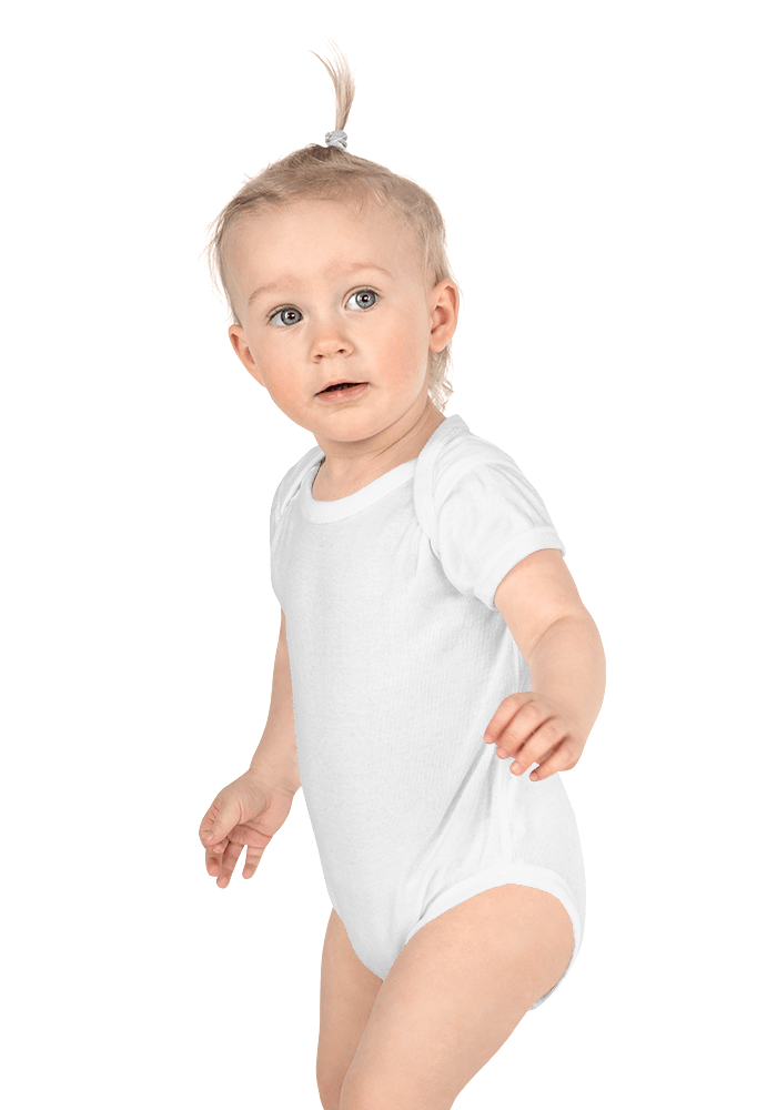 Baby Short Sleeve Bodysuit | Rabbit Skins 4400 main 4