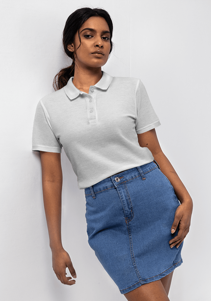 Women's pique 2024 polo shirts