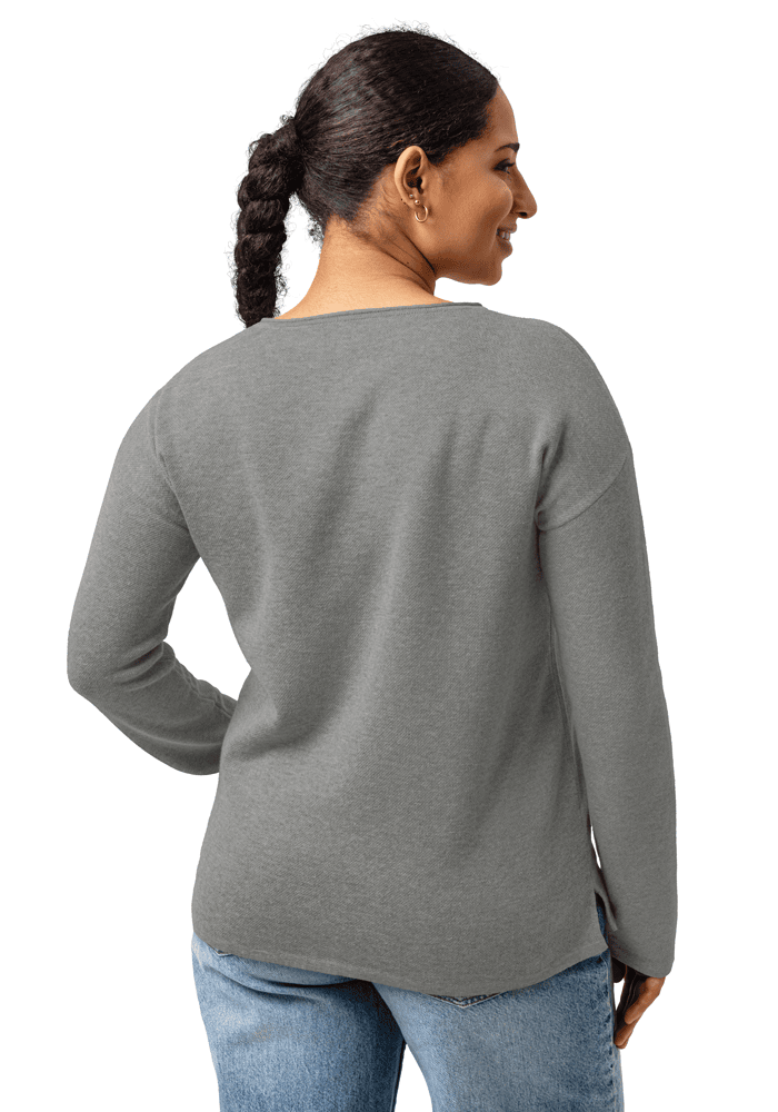 Women's Straight Bottom Knitted Sweater main 3