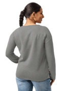 Women's Straight Bottom Knitted Sweater thumbnail 3