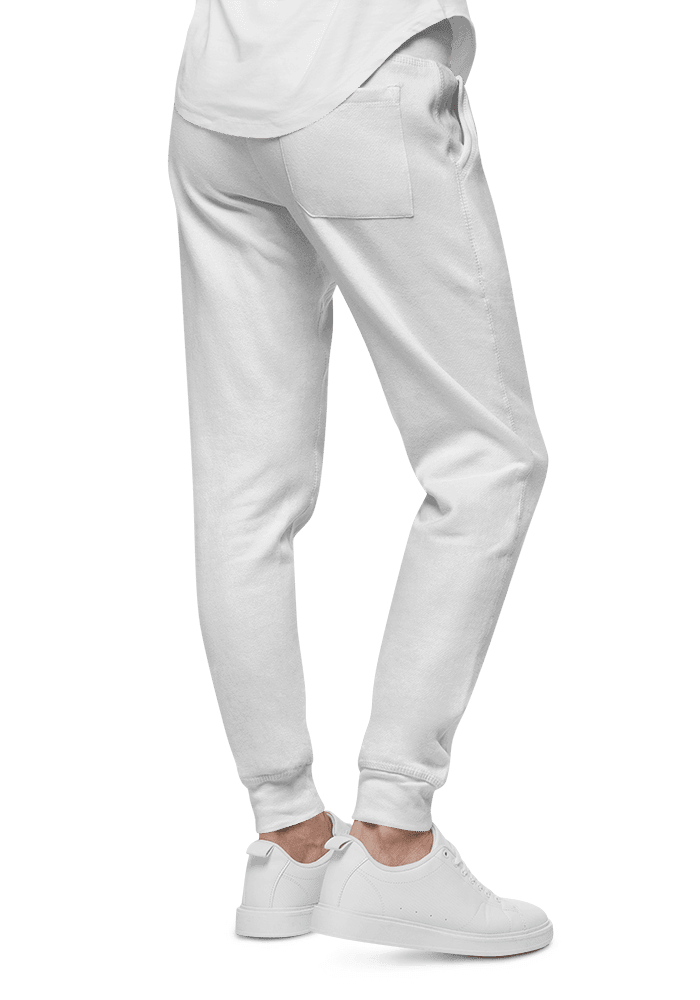 MADE IN ITALY SOLID COLOR COTTON FLEECE PANTS