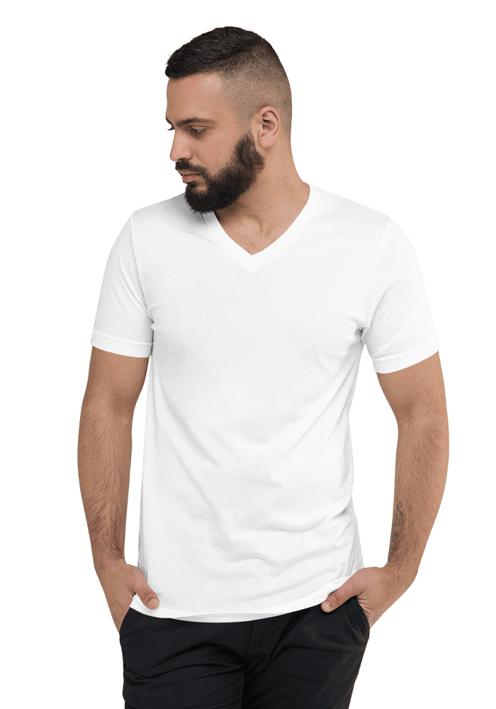 Bella Canvas 3005 Unisex Short Sleeve V-Neck Jersey Tee Active Men