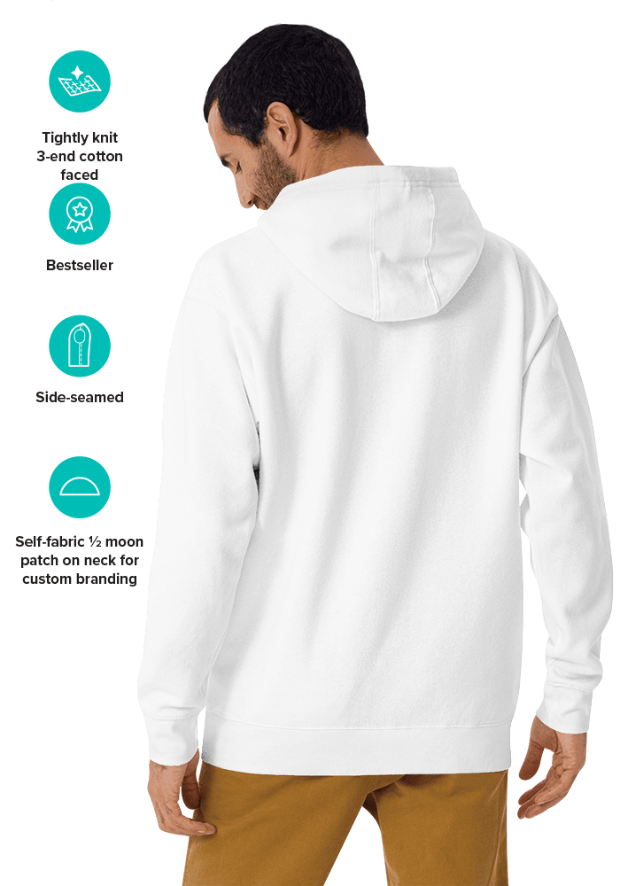 Soft & Cozy 100% Cotton Fleece Zip Hoodie with Inner Pockets