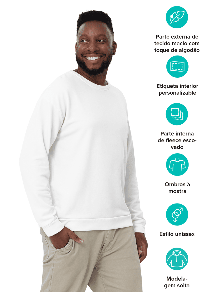 Sudadera reciclada all over