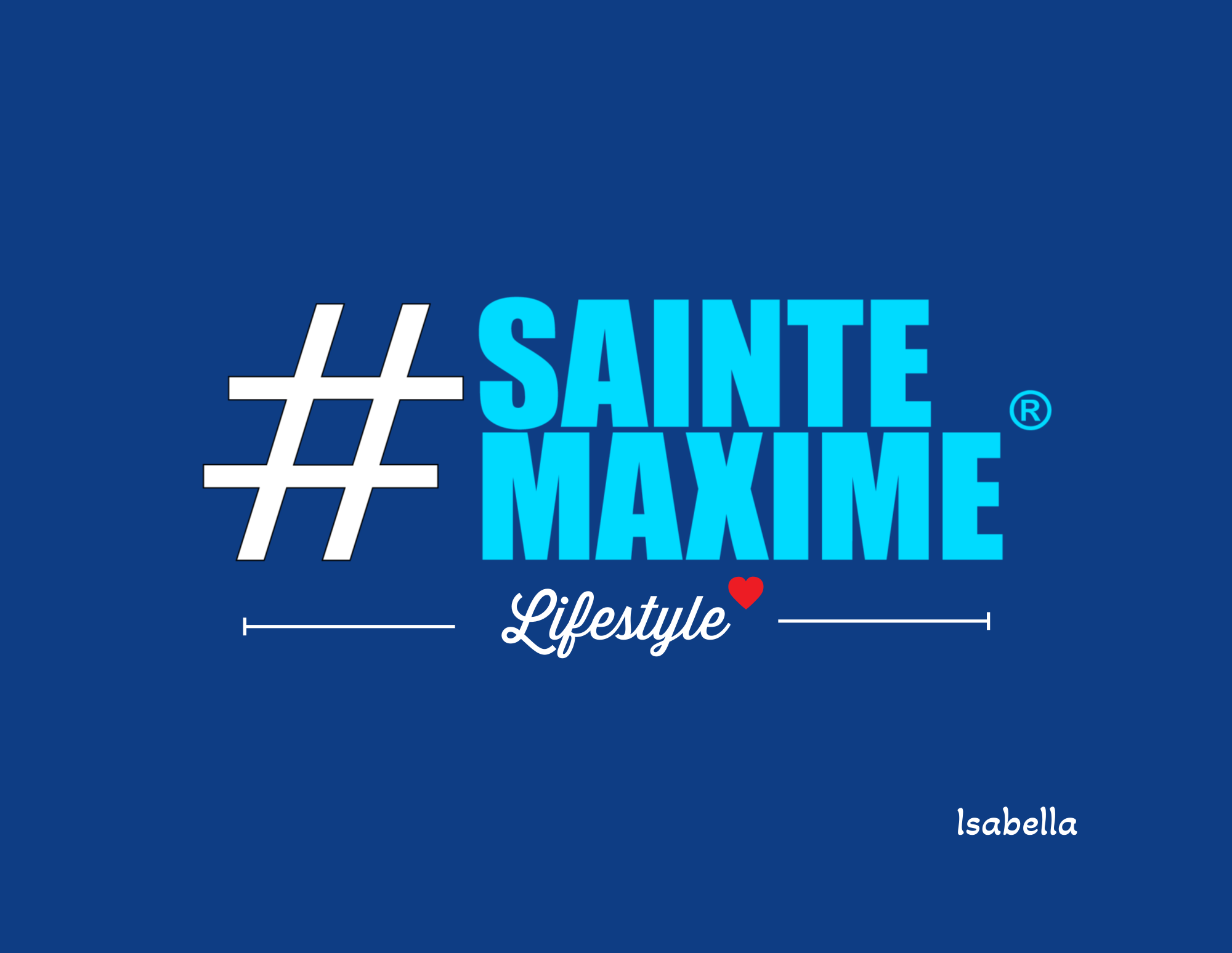 Housse d'ordinateur Portable 15" Bleue #SAINTEMAXIME Logo 2025 - vue 2
