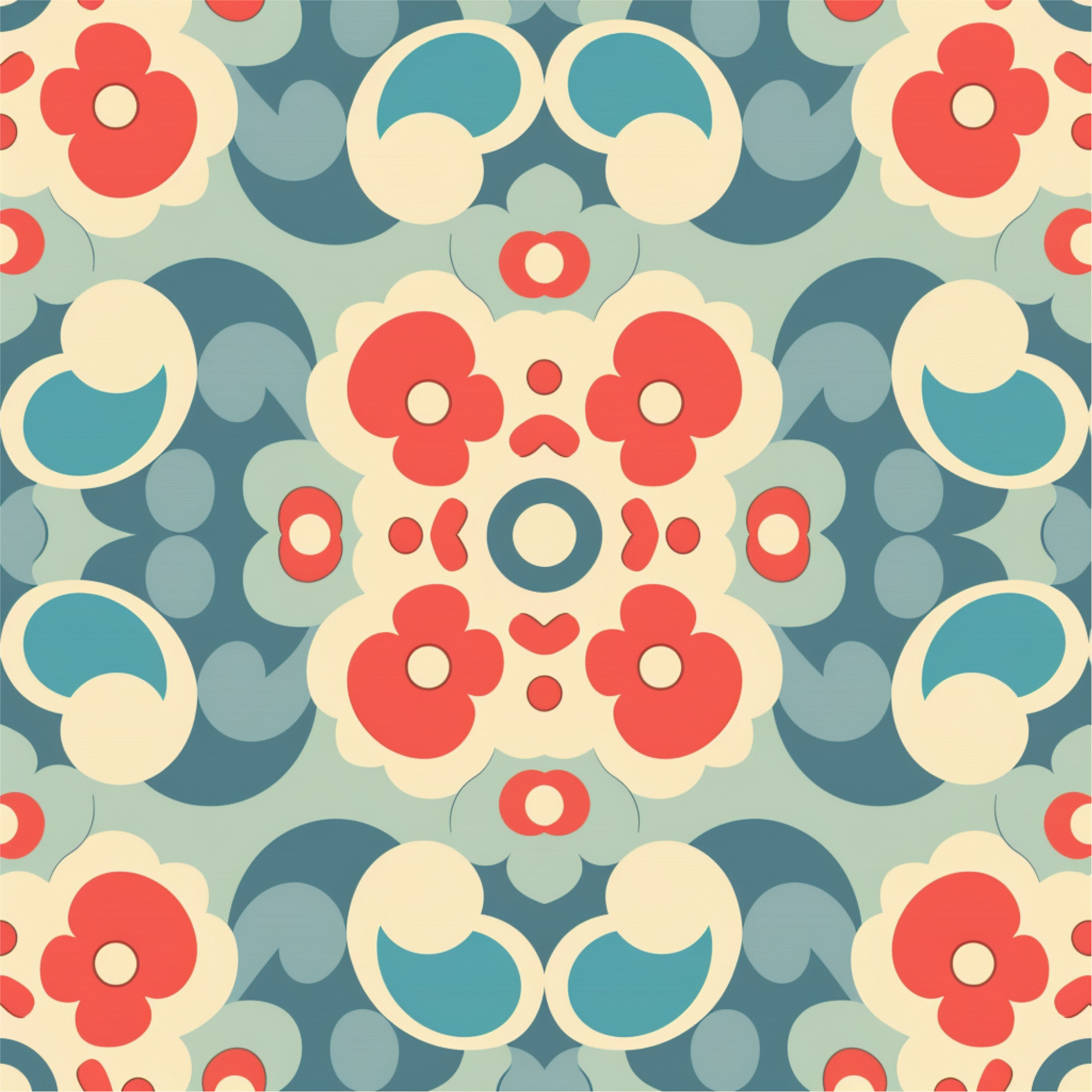 Funky Blue, and Red Vanilla Dream Men’s high top canvas shoes