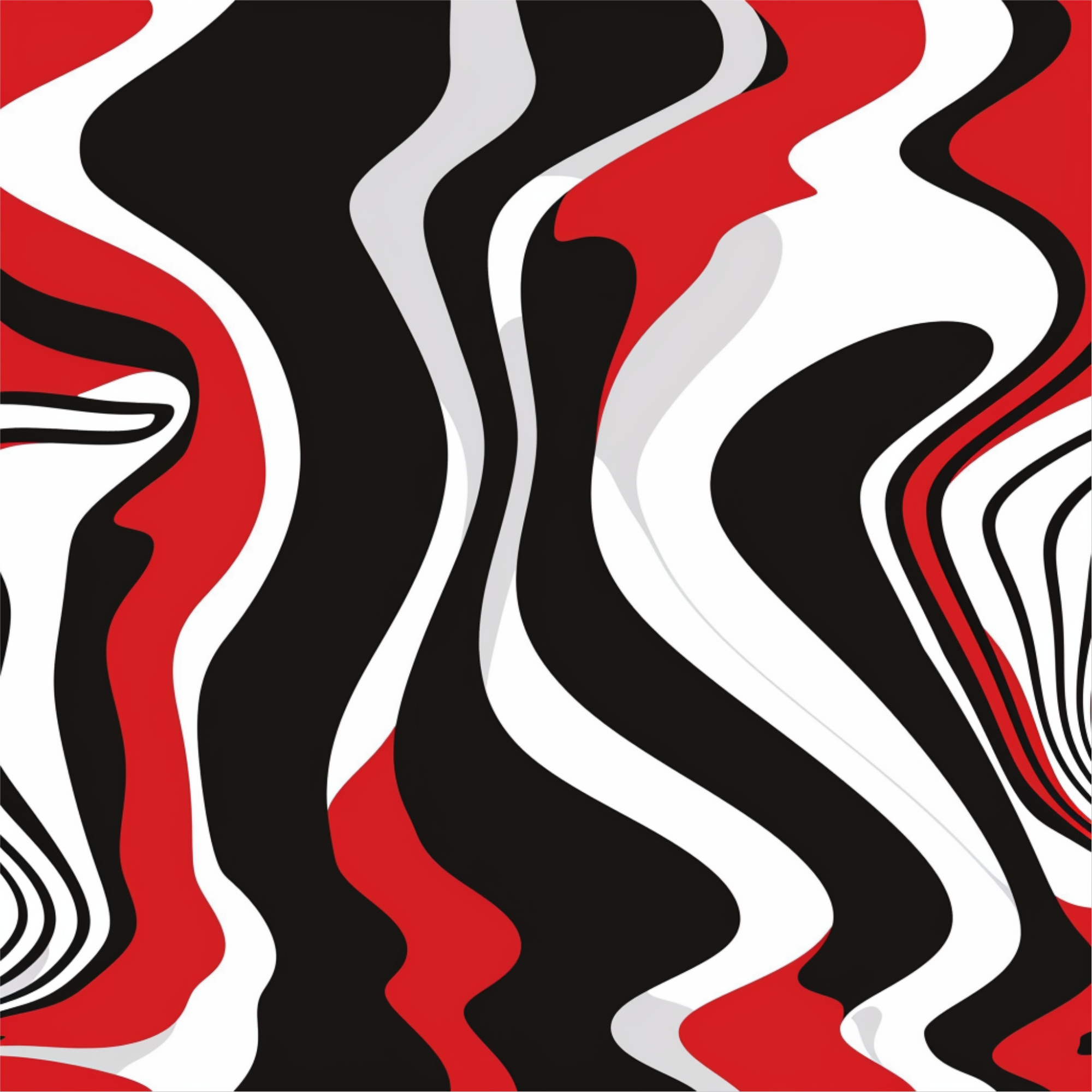 Black & Red - Chicago Love - Women’s high top canvas shoes