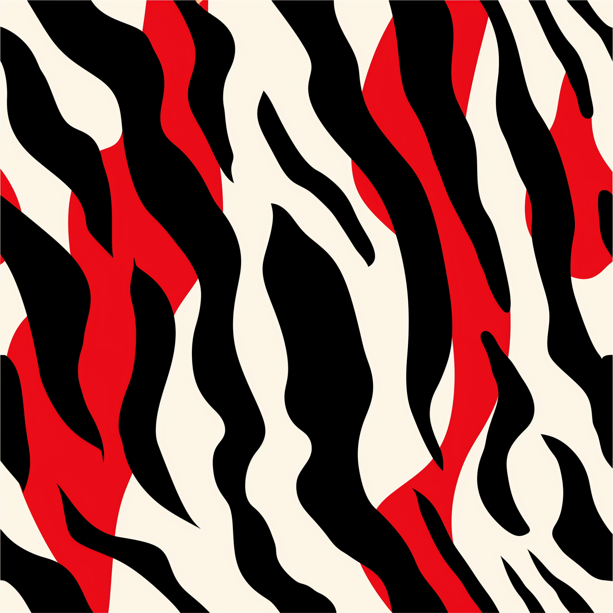 Black & Red Zebras Women’s high top canvas shoes