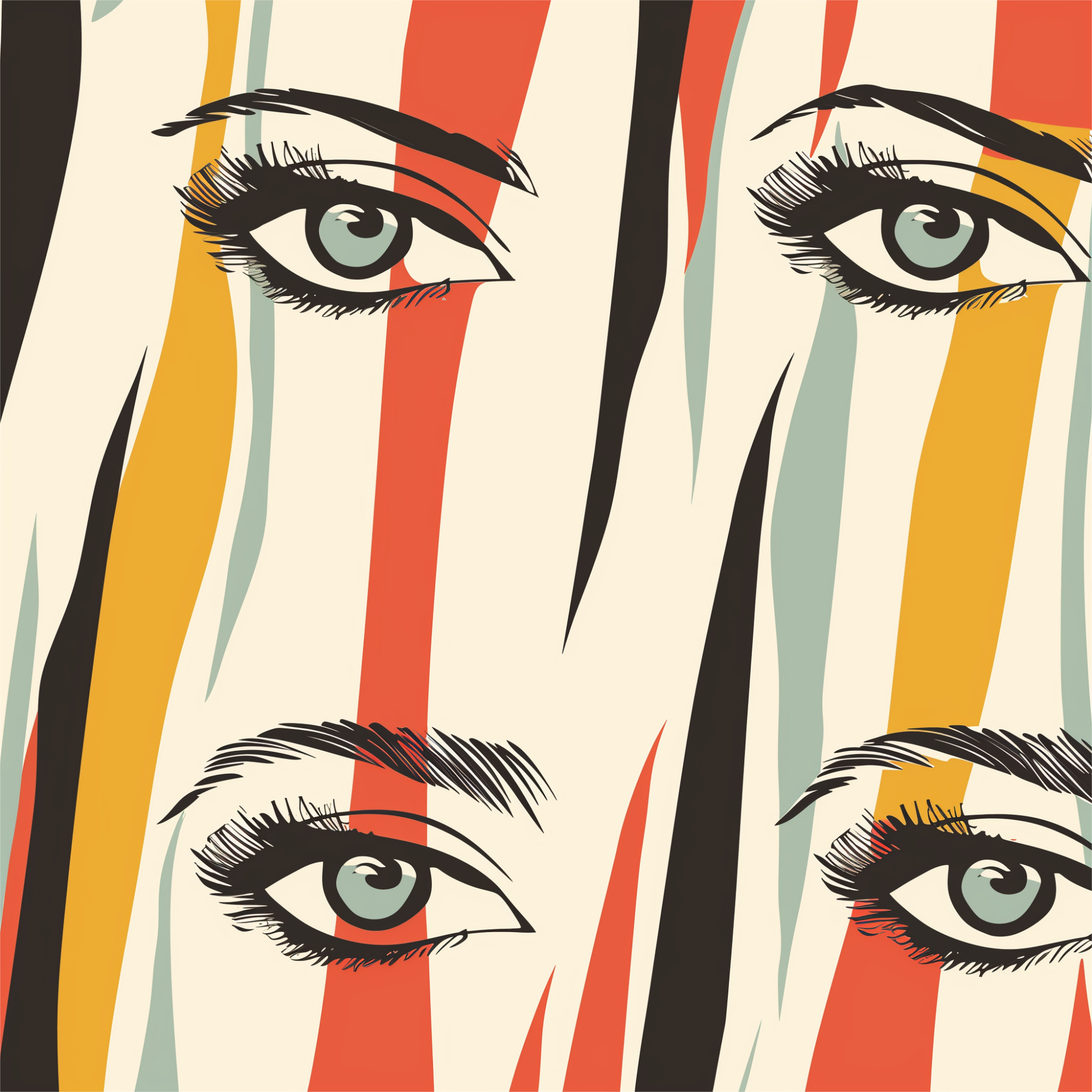 Eyelash Zebras Women’s high top canvas shoes