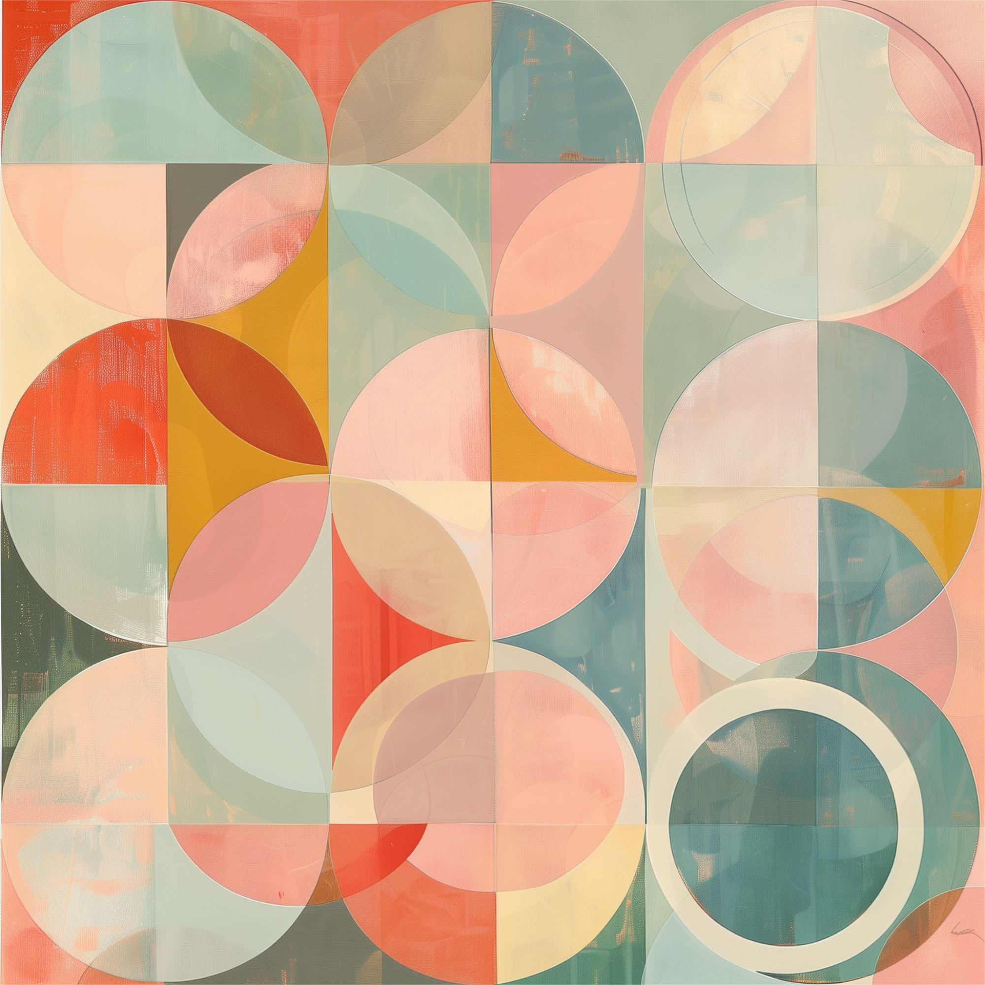 Intersecting Shapes Women’s high top canvas shoes