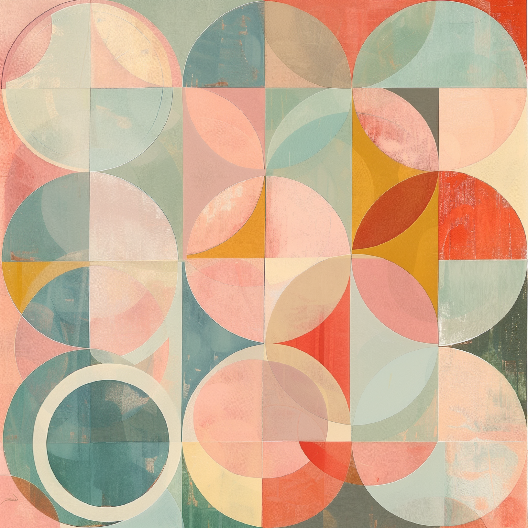 Intersecting Shapes Women’s high top canvas shoes