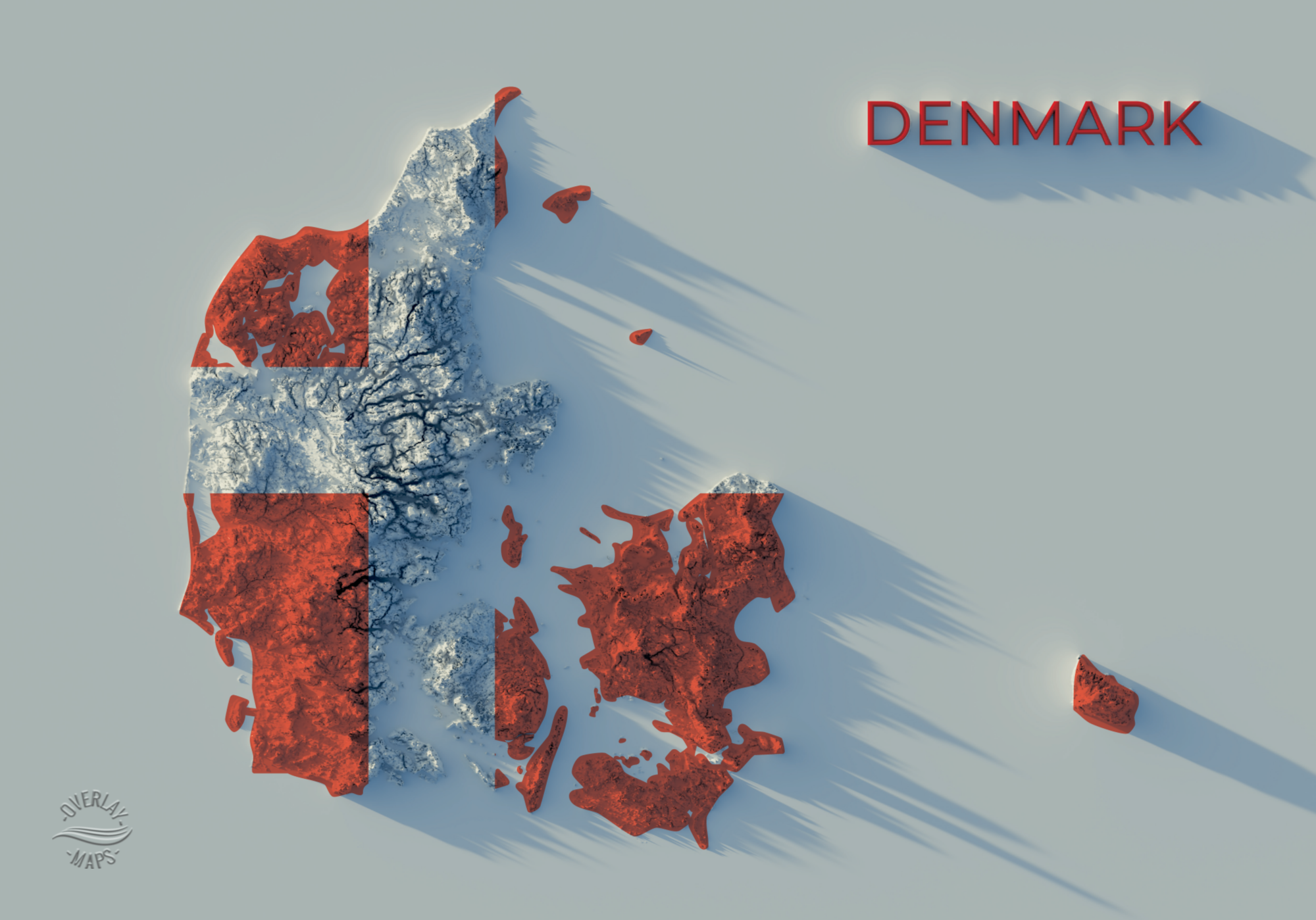 Denmark Map Poster view 6