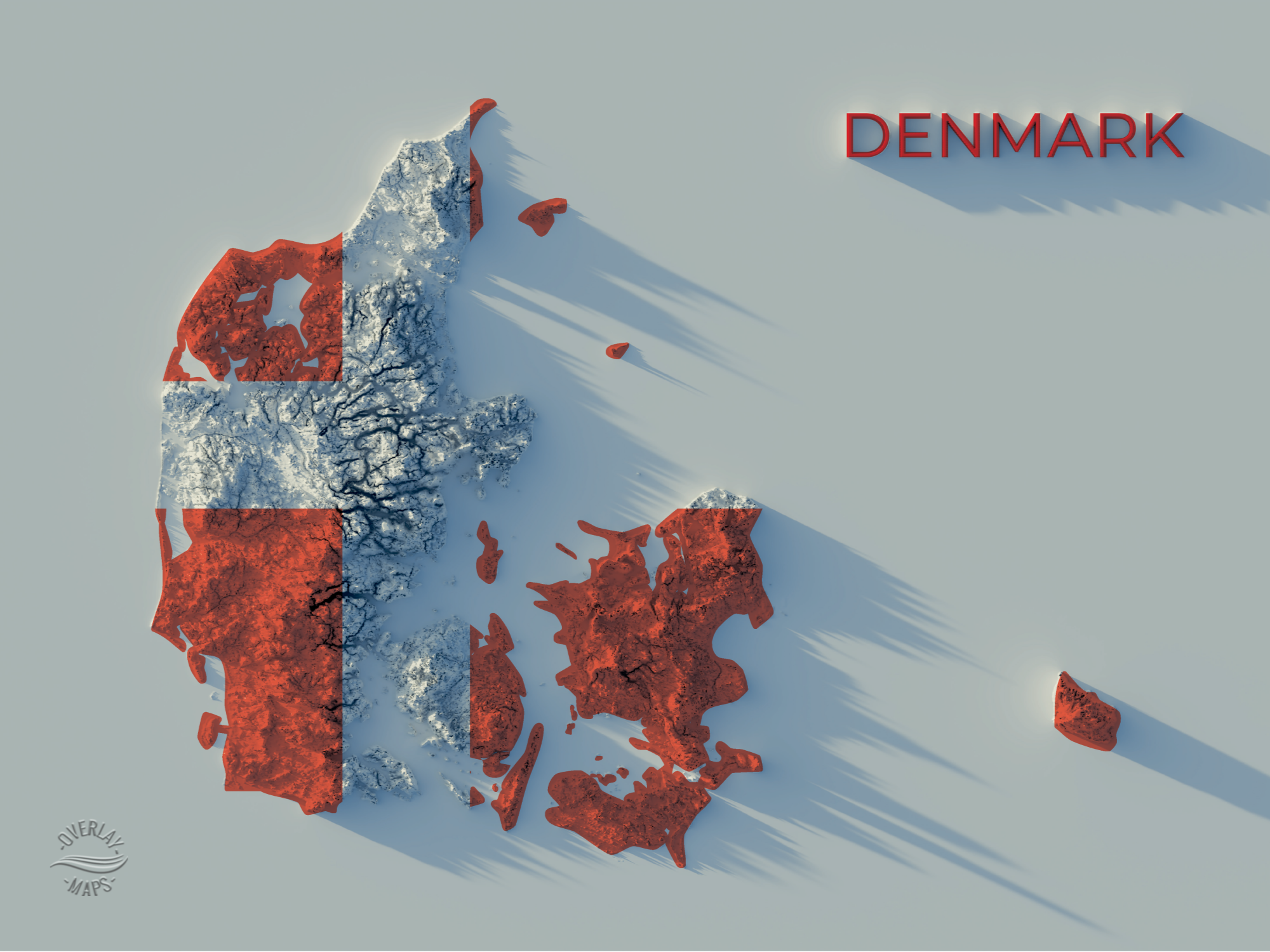 Denmark Map Poster view 4