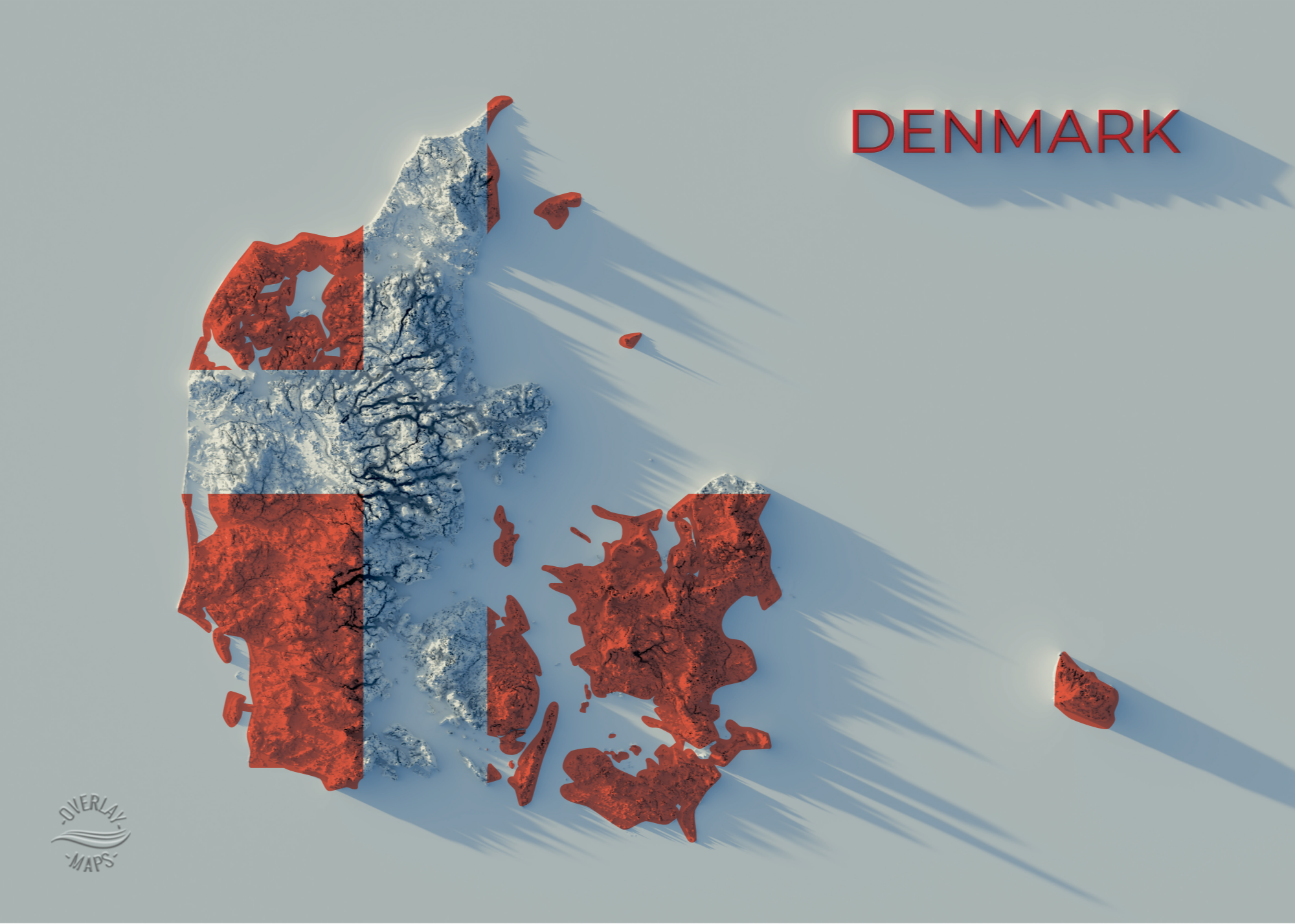 Denmark Map Poster view 5