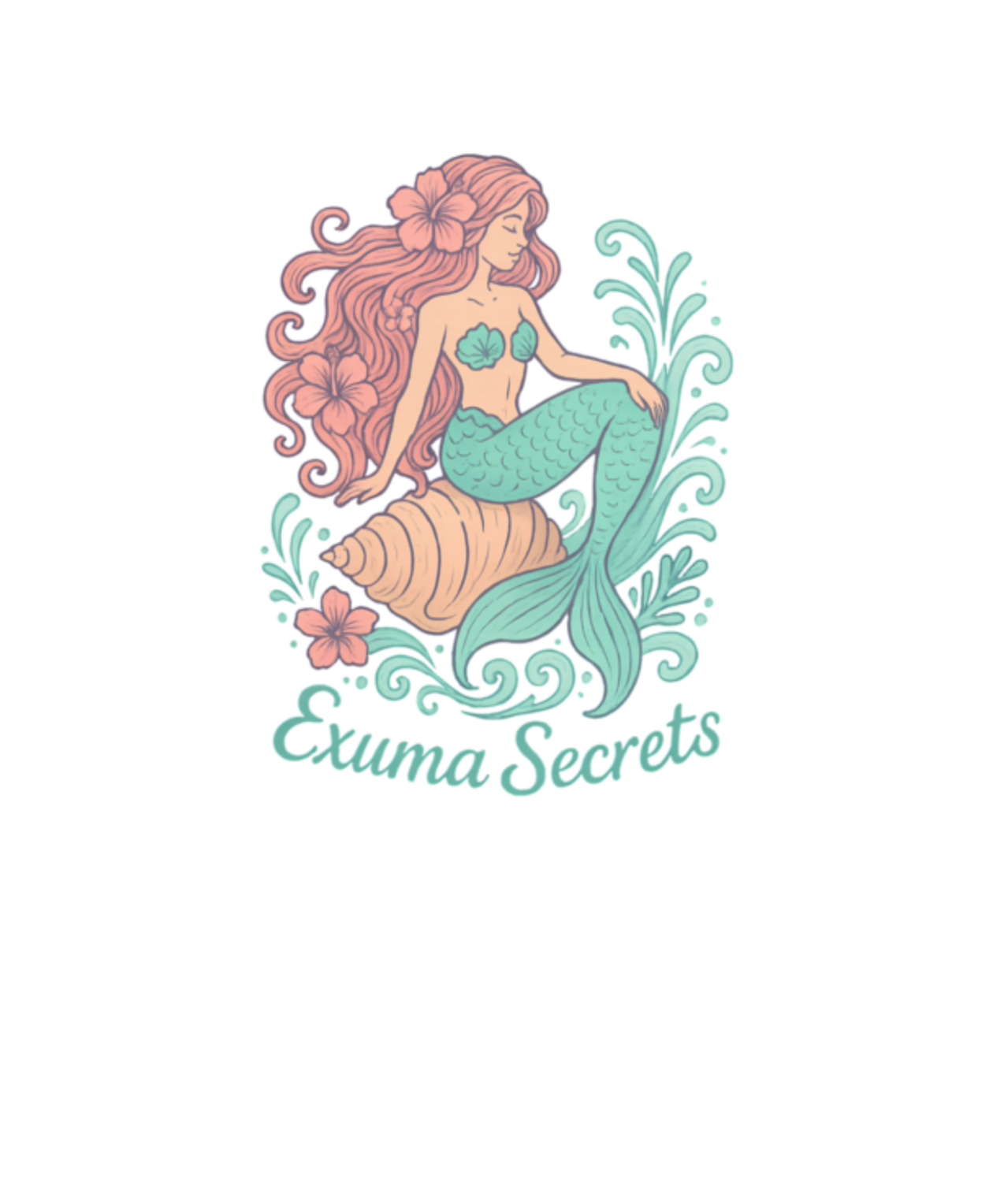 Seashell Siren Can cooler