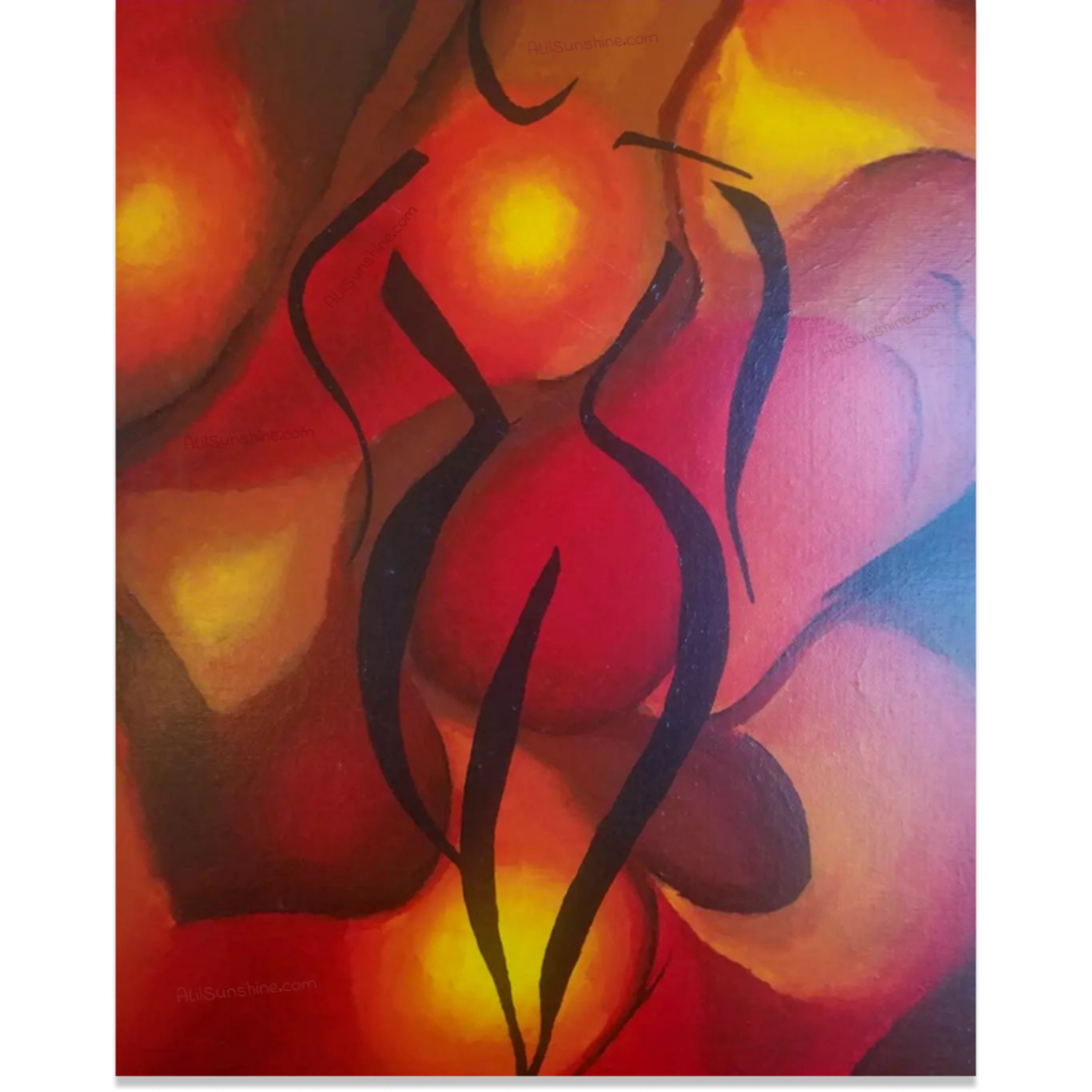 Girl on Fire on a Sticker