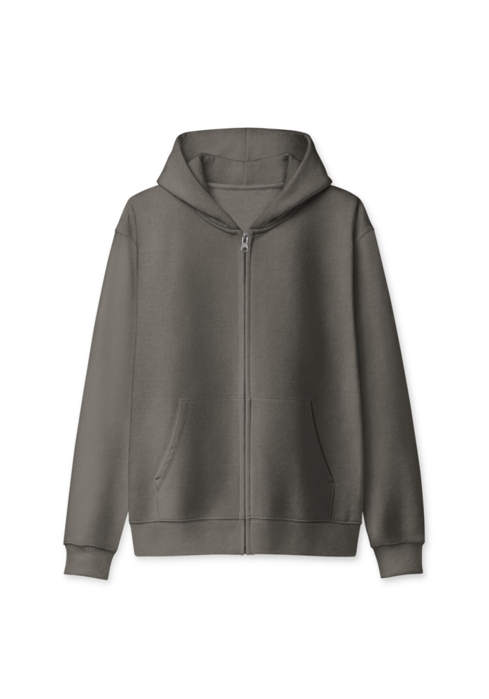 Unisex Heavyweight Full Zip Hoodie | Bella + Canvas 4739 — Asphalt