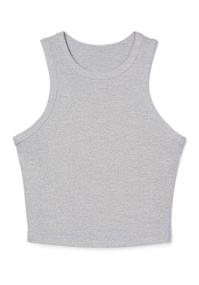 Women's Micro Rib Racer Tank Top | Bella+Canvas 1019 — Athletic Heather