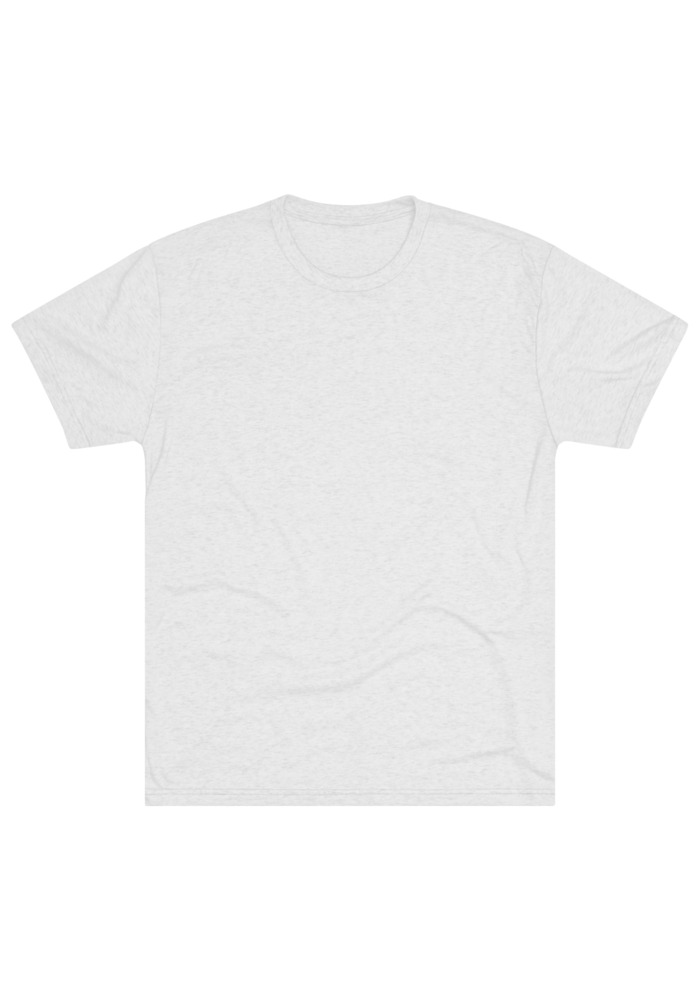 Unisex Tri-Blend Crew T-Shirt in Tri-Blend Heather White